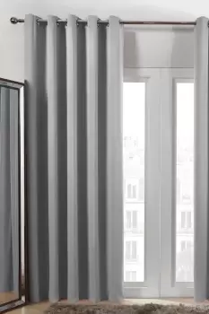 Image of Pair of Thermal Ready Made Eyelet Blackout Curtains