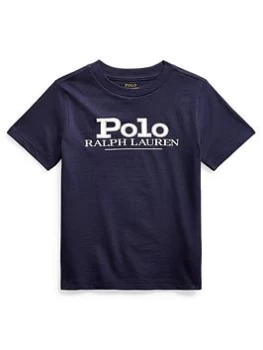 Image of Ralph Lauren Boys Denim Collection Polo Logo T-Shirt - Navy, Size 10-12 Years=M