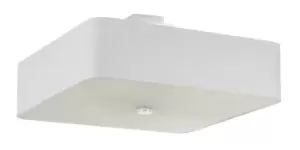 Image of Lokko Square Flush Light White 55cm E27