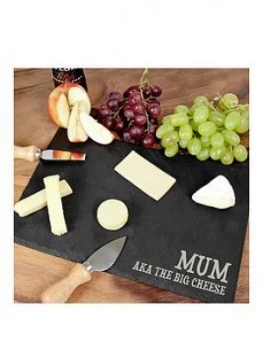Image of Personalised Rustic Slate Cheese Board