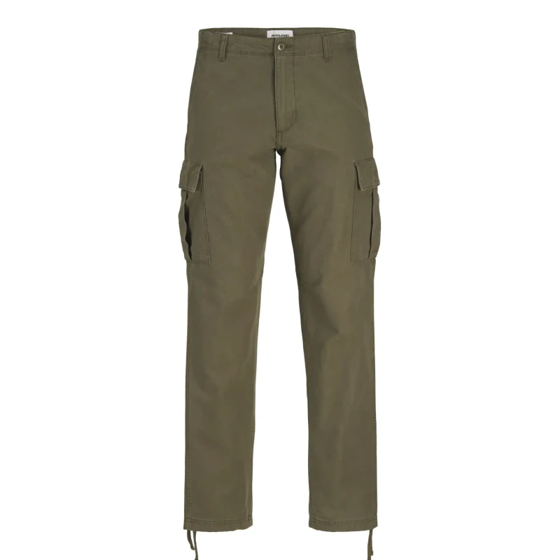 Image of jack & jones Kane Barkley Loose Cargo Trousers Olive Night 30W x 32L
