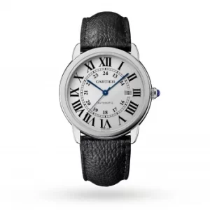 Image of Ronde Solo De Cartier Watch 42mm, Automatic Movement, Steel, Leather