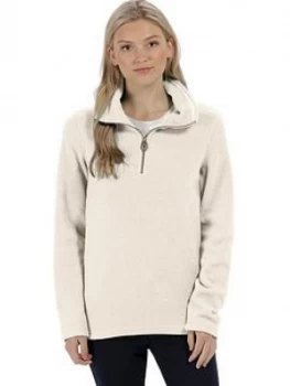 Image of Regatta Solenne Quarter Zip Fleece - Vanilla , Vanilla, Size 8, Women