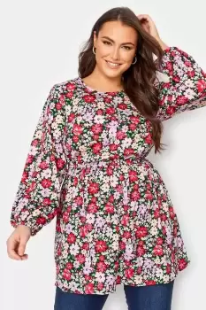 Image of Floral Peplum Top