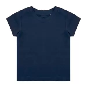 Image of Larkwood Babies Organic T-Shirt (0-3 Months) (Navy)