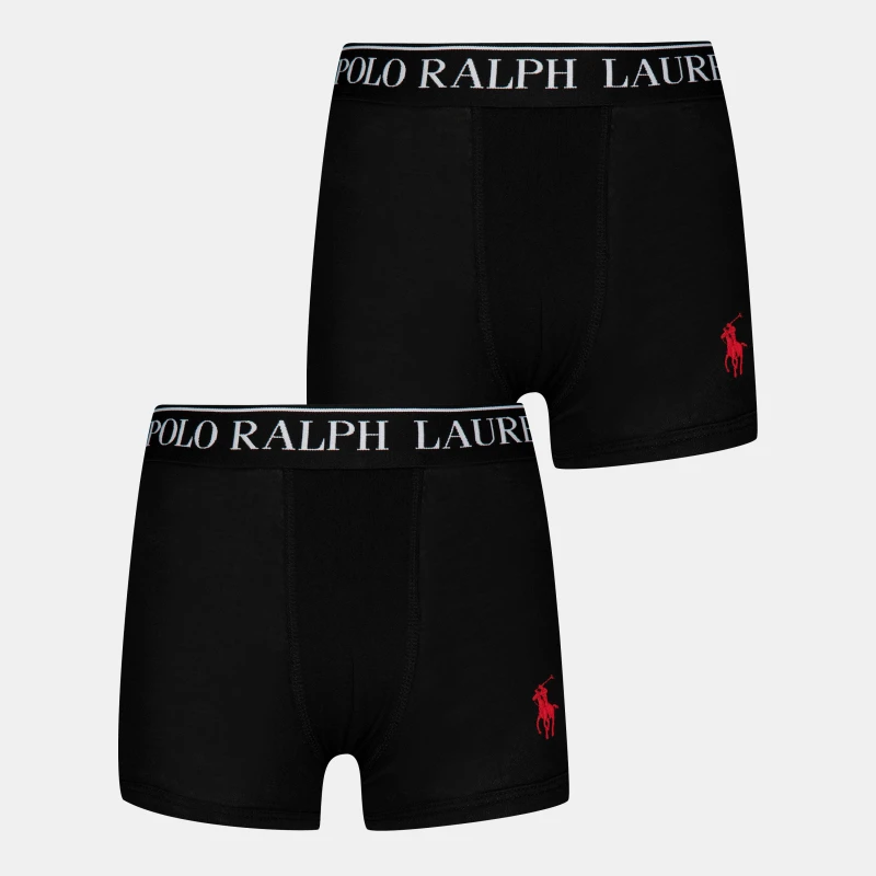 Image of Polo Ralph Lauren 2 Pack Stretch Boxer Briefs Polo Black G9O male 14Y (XL)