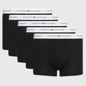 Image of Tommy Hilfiger Five-Pack Stretch-Cotton Boxer Trunks - S