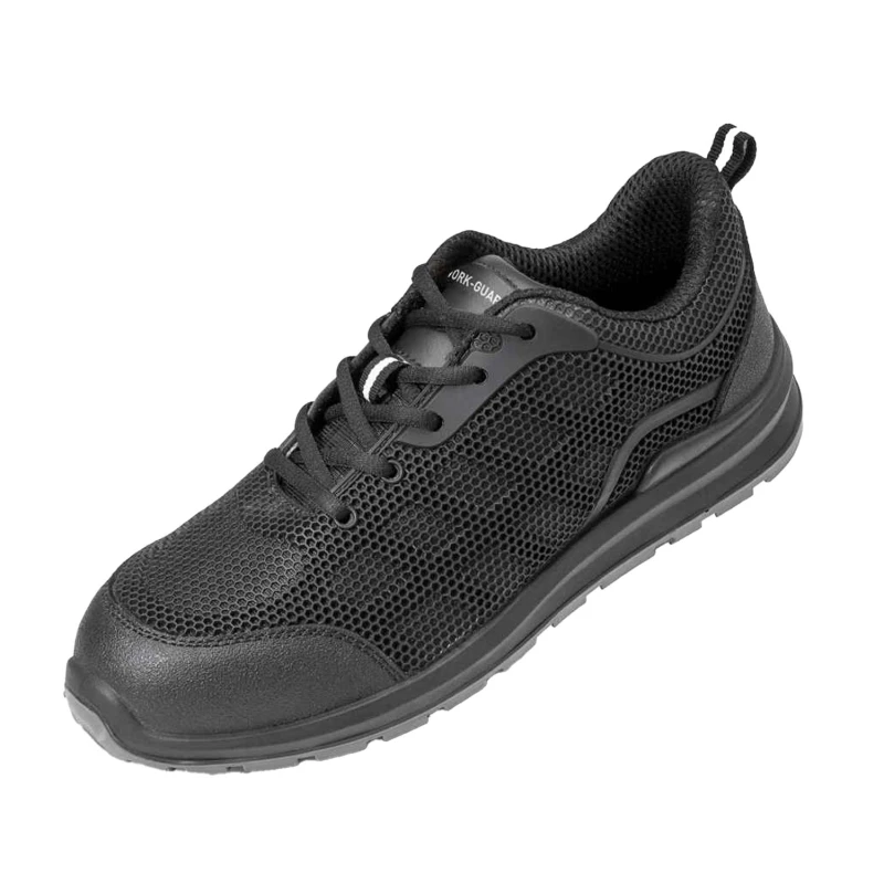 Image of Result Result Men Work-Guard All Black Safety Trainers Size: 12 Black 12 Male 5059269221454