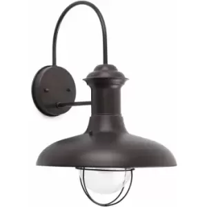 Image of Estoril 1-Light Dark Brown Garden Wall Sconce