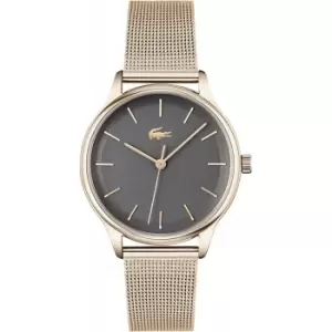 Image of Womens Lacoste Club 3 Hands Golden Steel Watch Size Unique size Black