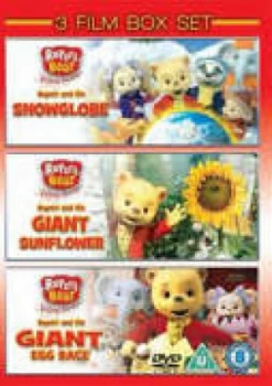 Image of Rupert The Bear Collection - Snowglobe / Giant Egg Race / Giant Sunflower