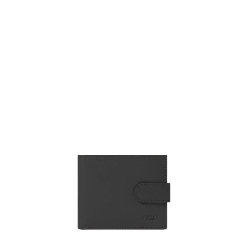 Image of Osprey London Osprey Wesley Popper Wallet Black male One Size