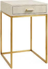 Image of Erin Faux Leather Bedside Table