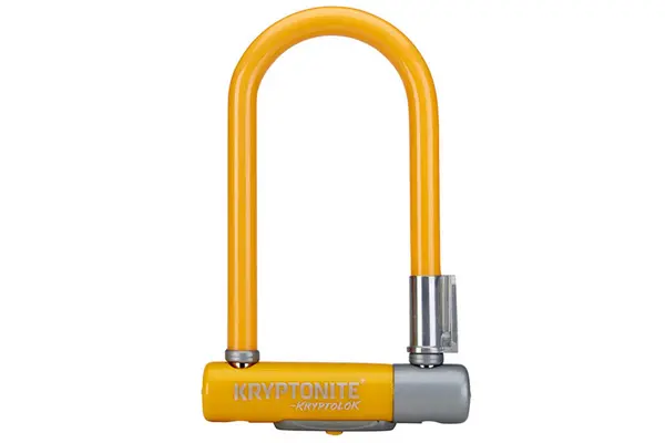 Image of Kryptonite Kryptolok Mini 7 Orange - Sold Secure Silver