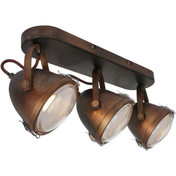 Image of Sienna Lighting - Sienna Paco Ceiling Light Brown Spotted