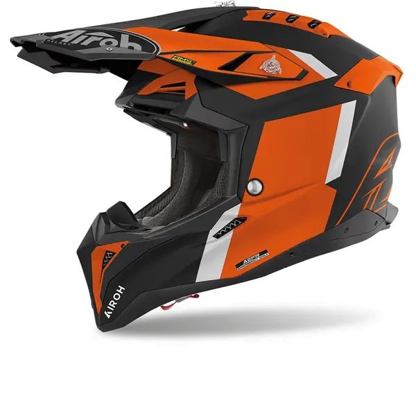 Image of Airoh Aviator 3 Glory Orange Matt Offroad Helmet Size M