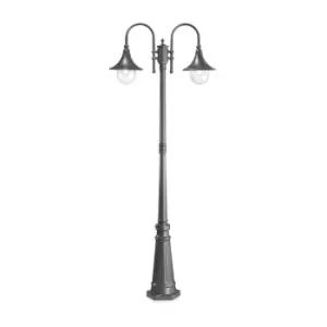Image of Cima Outdoor Lamp Post 2 Lights Anthracite IP43, E27