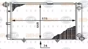 Image of x1 Behr Heat Exchanger 8MK376712-294 Genuine for 8MK 376 712-291 Made in China