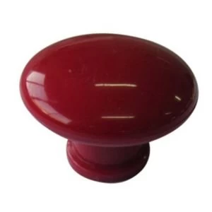 Image of BQ Red Round Mushroom Knob Pack of 10