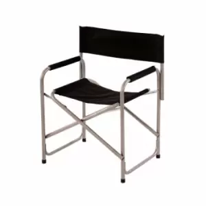 Image of Oypla - Lightweight Frame Folding Portable Black Outdoor Camping Directors Chair