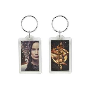 Image of Hunger Games - Catching Fire Katniss & Logo Keyring