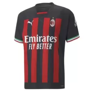 Image of Puma AC Milan Authentic Home Shirt 2022 2023 Adults - Black