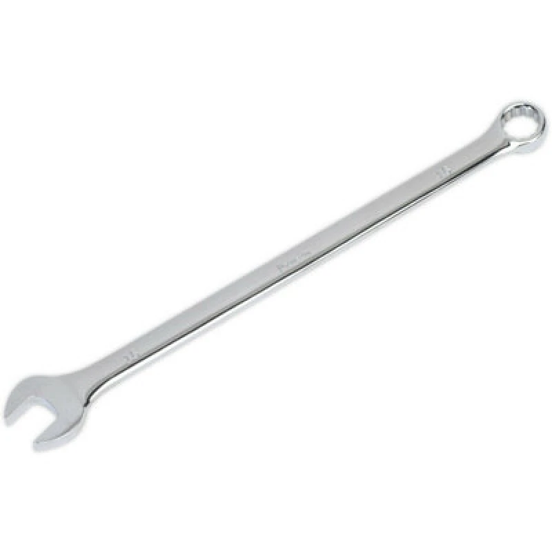 Image of Loops 16mm x 297mm Extra Long Combination Spanner - Chrome Vanadium Steel Nut Wrench Metallics