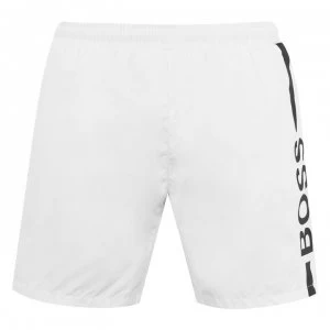 Image of Hugo Boss Dolphin Swim Shorts White/Black Size L Men