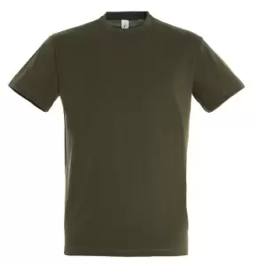 Image of SOLS Mens Regent Short Sleeve T-Shirt (S) (Army)
