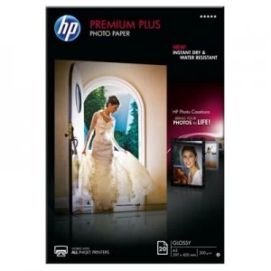 Image of HP Premium Plus Glossy Photo Paper 20 shtA3297 x 420 mm