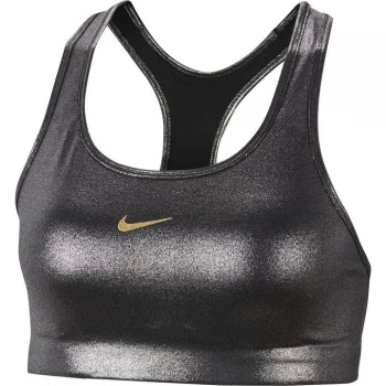 Image of Nike Medium Support Swoosh Bra - Silver