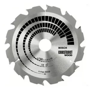 Image of Bosch 2608640630 Circular Saw Blade Construct Wood 160x20/16x2.6mm...