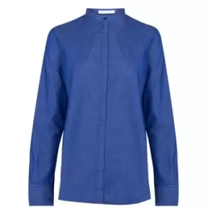 Image of Boss Chambray Blouse - Blue
