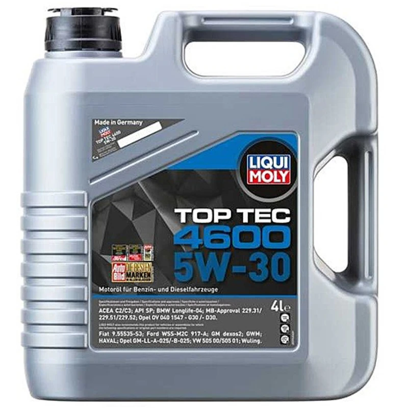 Image of LIQUI MOLY 3763 Engine oil Top Tec 4600 5W-30 Capacity: 4l, Synthetic Oil Engine Oil (1862)