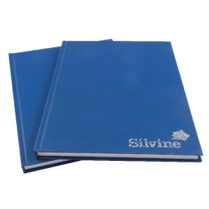 Image of Silvine A4 Casebound Notebook Feint Blue (Pack 6)
