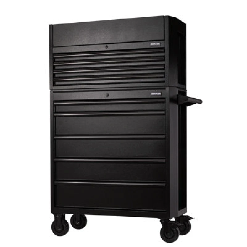 Image of Bunker 9 Drawer Roller Cabinet and Tool Chest Combo B200-36C/36R Colour: Black
