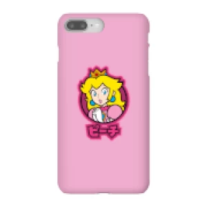 Image of Nintendo Super Mario Peach Kanji Phone Case - iPhone 8 Plus - Snap Case - Matte