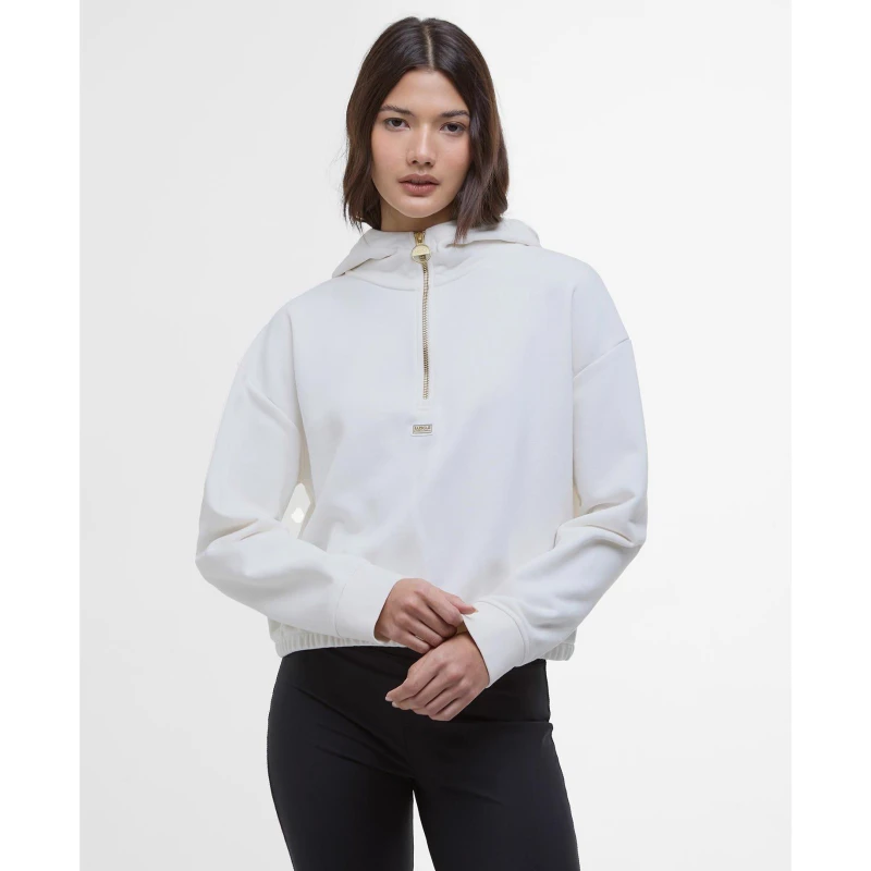 Image of Barbour International Priya Hoodie - Cream Cream 12