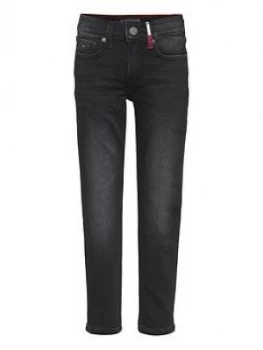 Image of Tommy Hilfiger Boys Spencer Slim Brushed Jean - Black