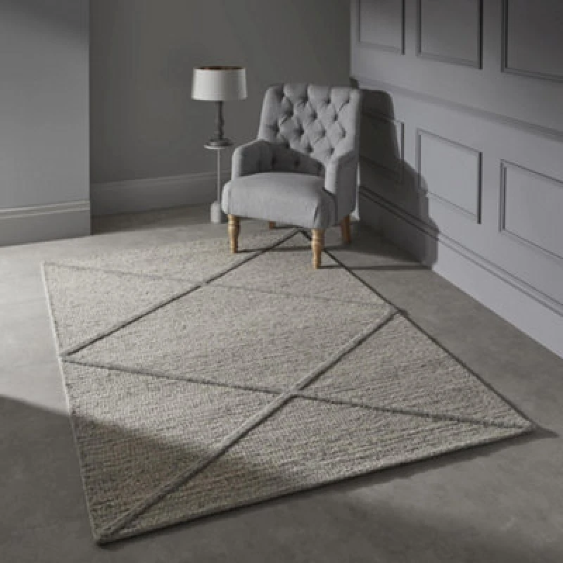 Image of Homemaker Stellar Checker 160X230 Rug, Grey STELCHEC160230