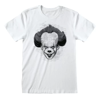 Image of IT Chapter 2 - BW Face Unisex Medium T-Shirt - White
