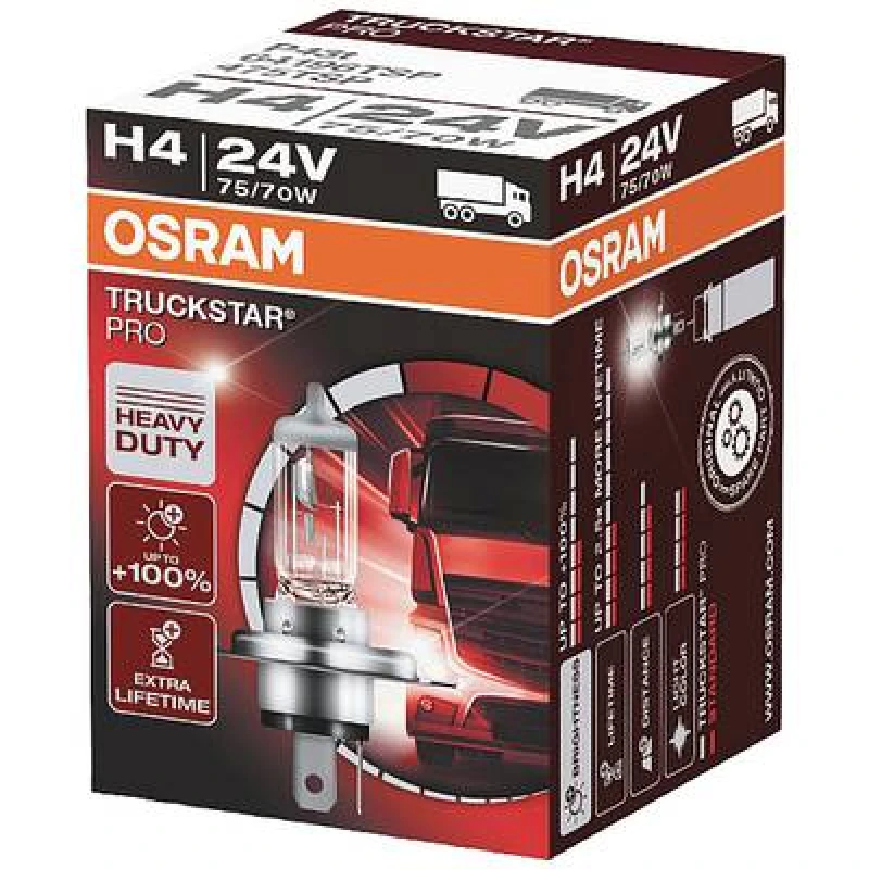 Image of Osram OSRAM 64196TSP Halogen bulb Truckstar H4 75/70 W 24 V 64196TSP