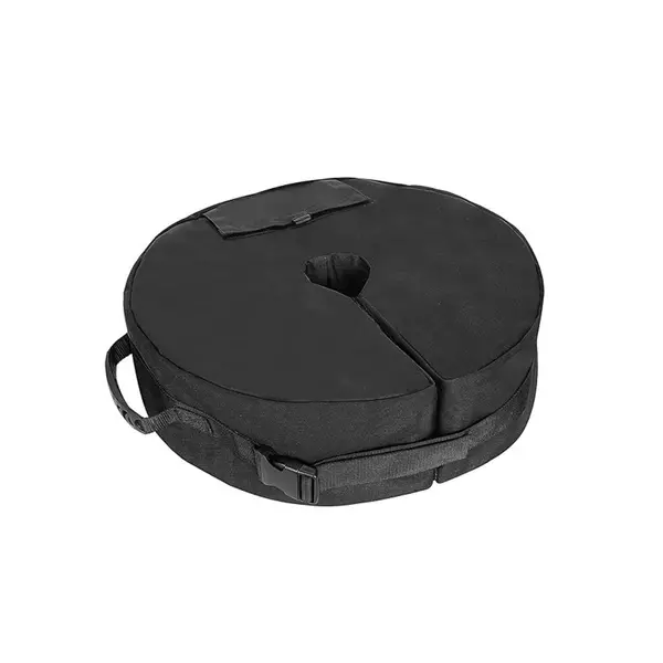 Image of 40kg Black Heavy Duty Round Garden Patio Parasol Umbrella Refillable Base Weight Bag