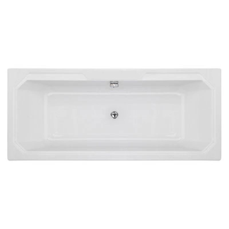 Image of Balterley Traditional Straight Double Ended Shower Bath Tub 1800mm x 800mm White