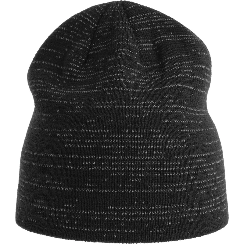 Image of Atlantis Atlantis Men Shine Reflective Short Beanie in Black One Size Male 5063300858233