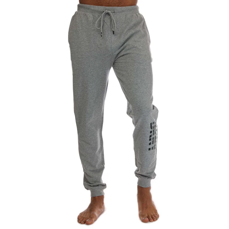 Image of DKNY Mens Fisher Cats Lounge Pyjama Set Grey Marl male XL