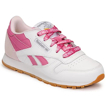 Image of Reebok Classic CL LTHR boys's Childrens Shoes Trainers in White