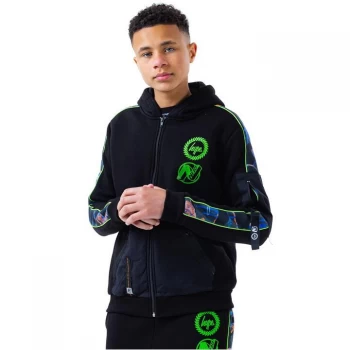 Image of Hype x Nerf Heat Camo Kids Zip Hoodie - Black