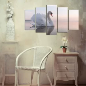 Image of 5M-26 Multicolor Decorative MDF Painting (5 Pieces)