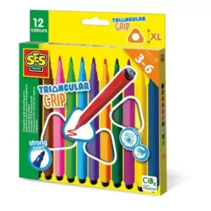 Image of Triangular XL Grip Colouring Pens